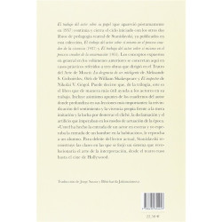 Libro. EL TRABAJO DEL ACTOR SOBRE SU PAPEL