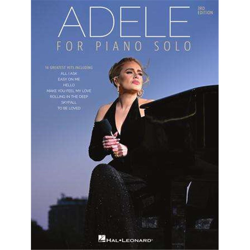 Partitura. ADELE FOR PIANO SOLO – 3RD EDITION