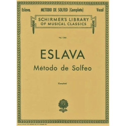 Libro. MÉTODO DE SOLFEO - ESLAVA (COMPLETO) VOCAL METHOD