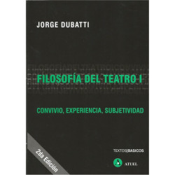 Libro. FILOSOFíA DEL TEATRO I