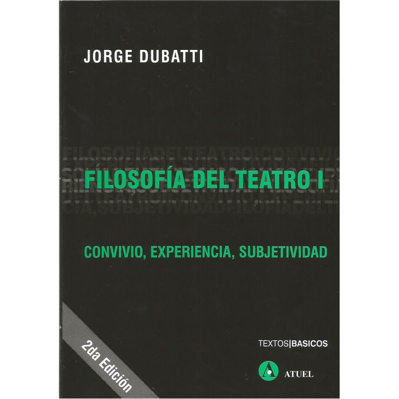 Libro. FILOSOFíA DEL TEATRO I