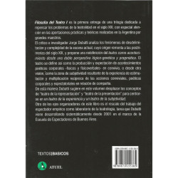 Libro. FILOSOFíA DEL TEATRO I