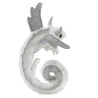 Títere de dedo. DRAGÓN PLATEADO - Pearl Dragon Wristlet - Pulsera
