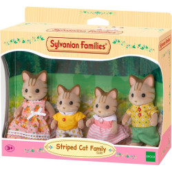 Figura. FAMILIA GATO DE RAYAS - Sylvanian Families - ternurines