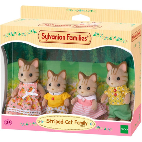 Figura. FAMILIA GATO DE RAYAS - Sylvanian Families - ternurines