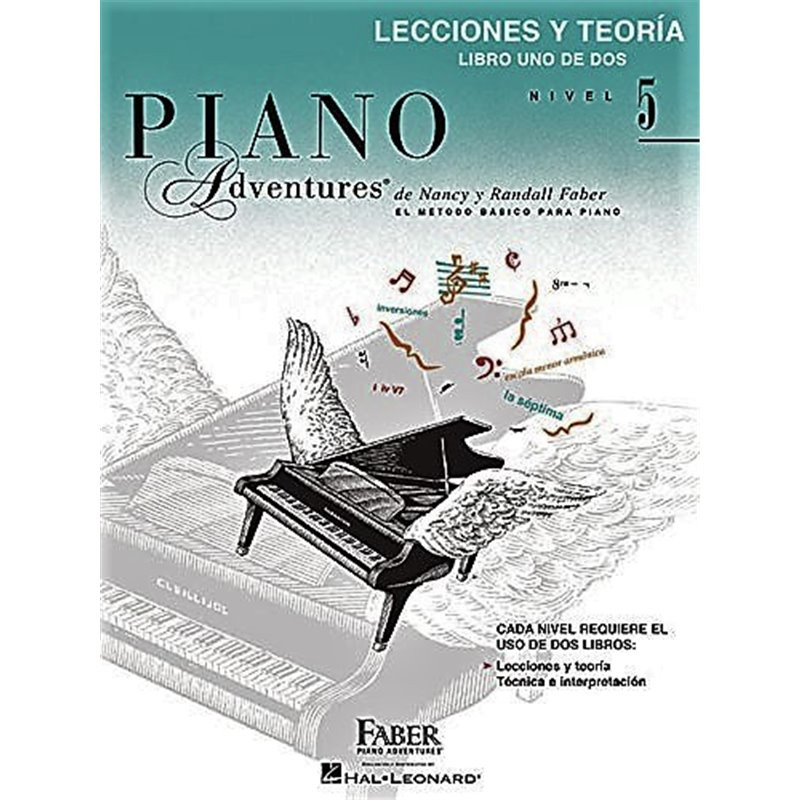 LIBRO. PIANO ADVENTURES. NIVEL 5. LECCIONES Y TEORÍA