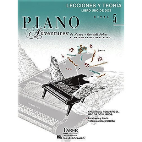 LIBRO. PIANO ADVENTURES. NIVEL 5. LECCIONES Y TEORÍA