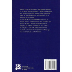 libro. LA DIRECCIÓN DE LOS ACTORES - DICCIONARIO MÍNIMO