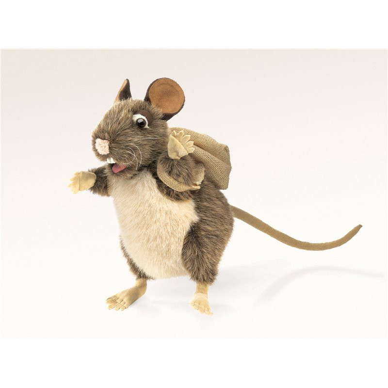 TÍTERE - RATÓN CON MALETÍN PACK RAT