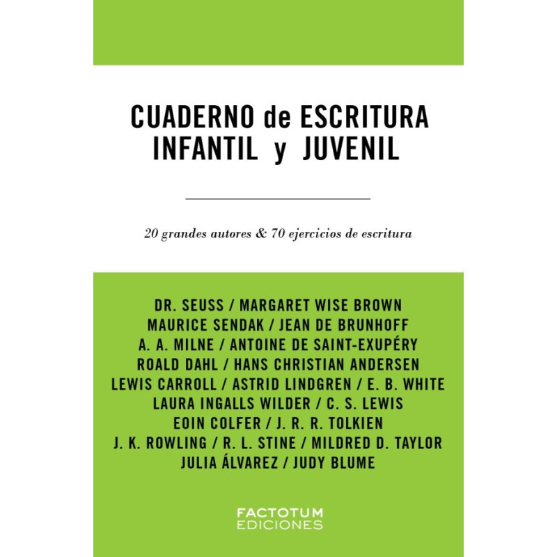 Libro. Cuaderno de escritura infantil y juvenil