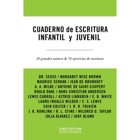 Libro. Cuaderno de escritura infantil y juvenil