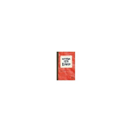 Libro. DESTROZA ESTE DIARIO. Keri Smith. Libro rojo