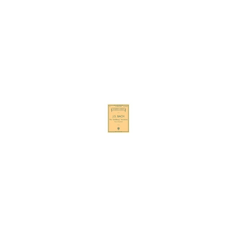 Partitura. BACH: GOLDBERG VARIATIONS. Schirmer Library of Classics Volume 1980