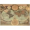 Rompecabezas 1000 piezas. ANTIQUE WORLD MAP, FOIL PUZZLE