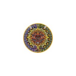 Rompecabezas circular. Michael Angulo: Aztec Sun Stone 1000-Piece Circular Jigsaw Puzzle