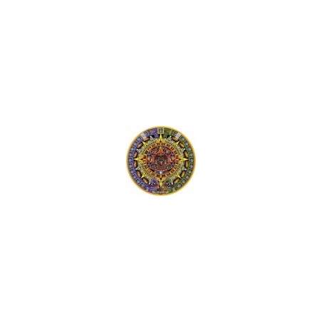Rompecabezas circular. Michael Angulo: Aztec Sun Stone 1000-Piece Circular Jigsaw Puzzle