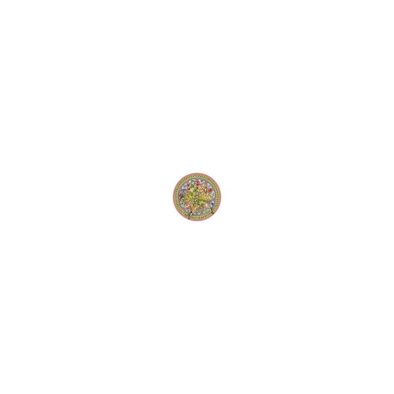 Rompecabezas. Erin E. Hunter: Floral Compass 500-Piece Circular Jigsaw Puzzle