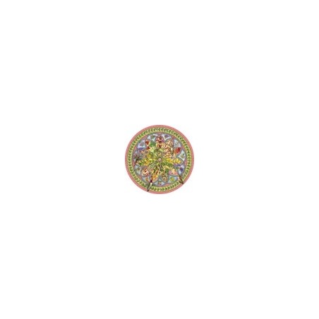 Rompecabezas. Erin E. Hunter: Floral Compass 500-Piece Circular Jigsaw Puzzle