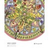 Rompecabezas. Erin E. Hunter: Floral Compass 500-Piece Circular Jigsaw Puzzle