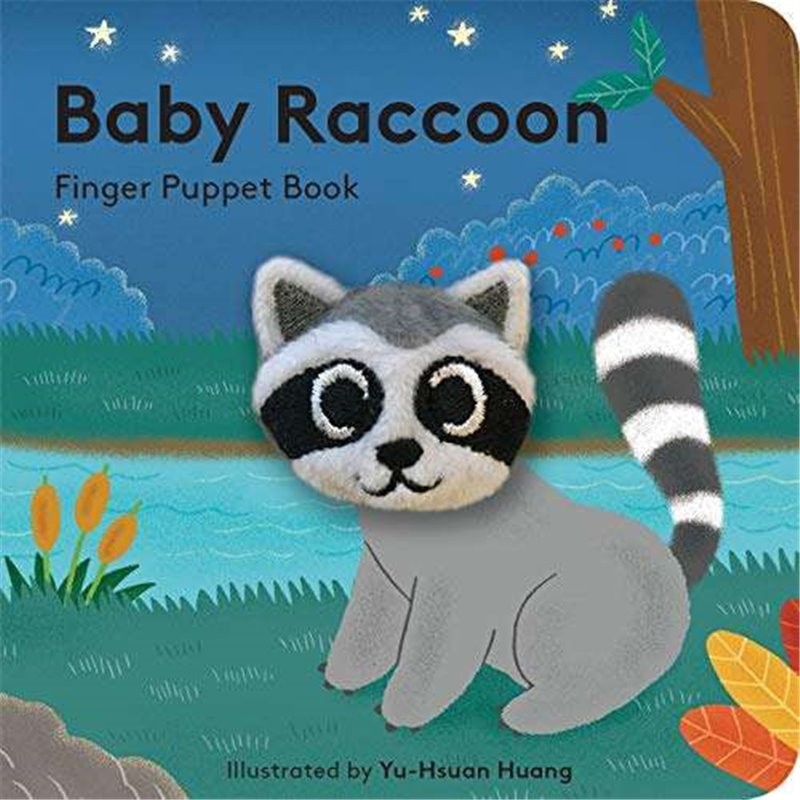 Libro. Titere de Dedo BABY RACCOON - Finger Puppet Book
