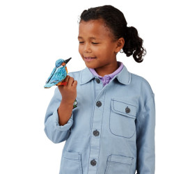 Títere de dedo. Mini Martín Pescador Común ave