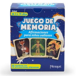 Juego de memoria. BRILLA. Afirmaciones para niños valiosos