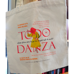 Tote bag. TODO DANZA. Frases