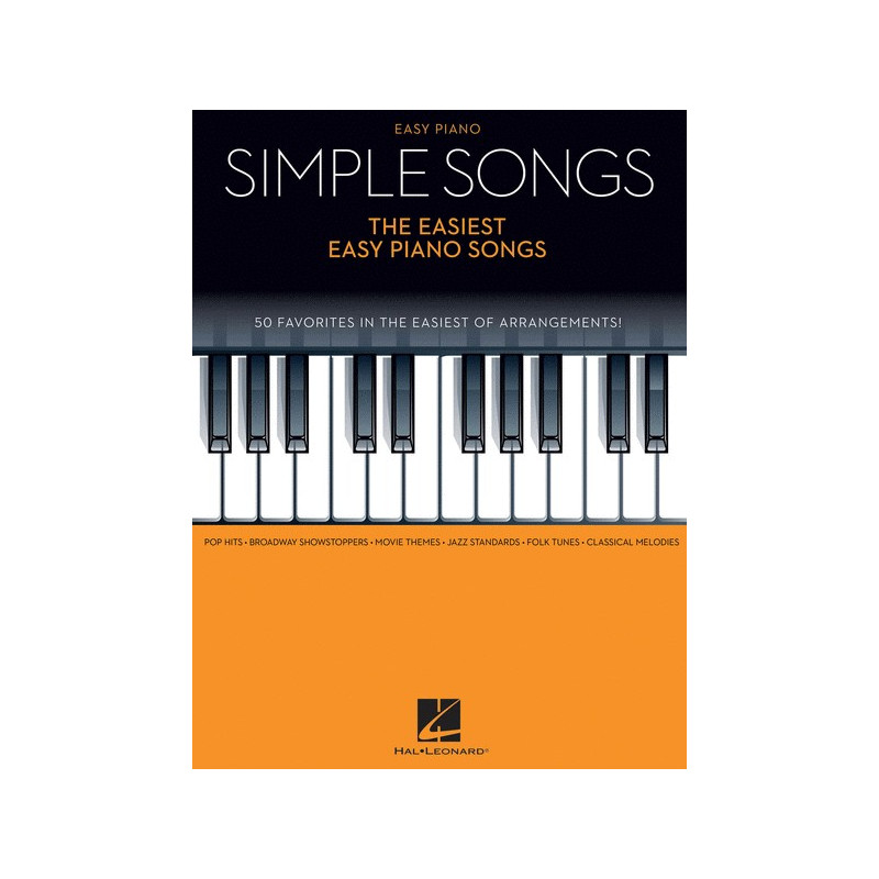 Partitura. SIMPLE SONGS - THE EASIEST EASY PIANO SONGS