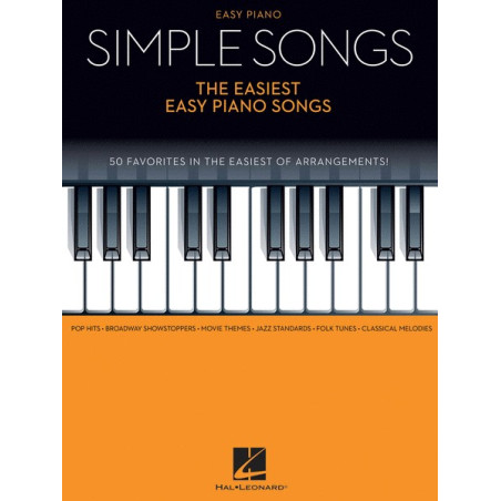 Partitura. SIMPLE SONGS - THE EASIEST EASY PIANO SONGS