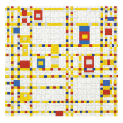 Rompecabezas. Piet Mondrian. Broadway Boogie Woogie. 500 piezas