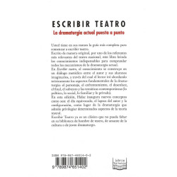 Libro. ESCRIBIR TEATRO - LA DRAMATURGIA ACTUAL PUESTA A PUNTO